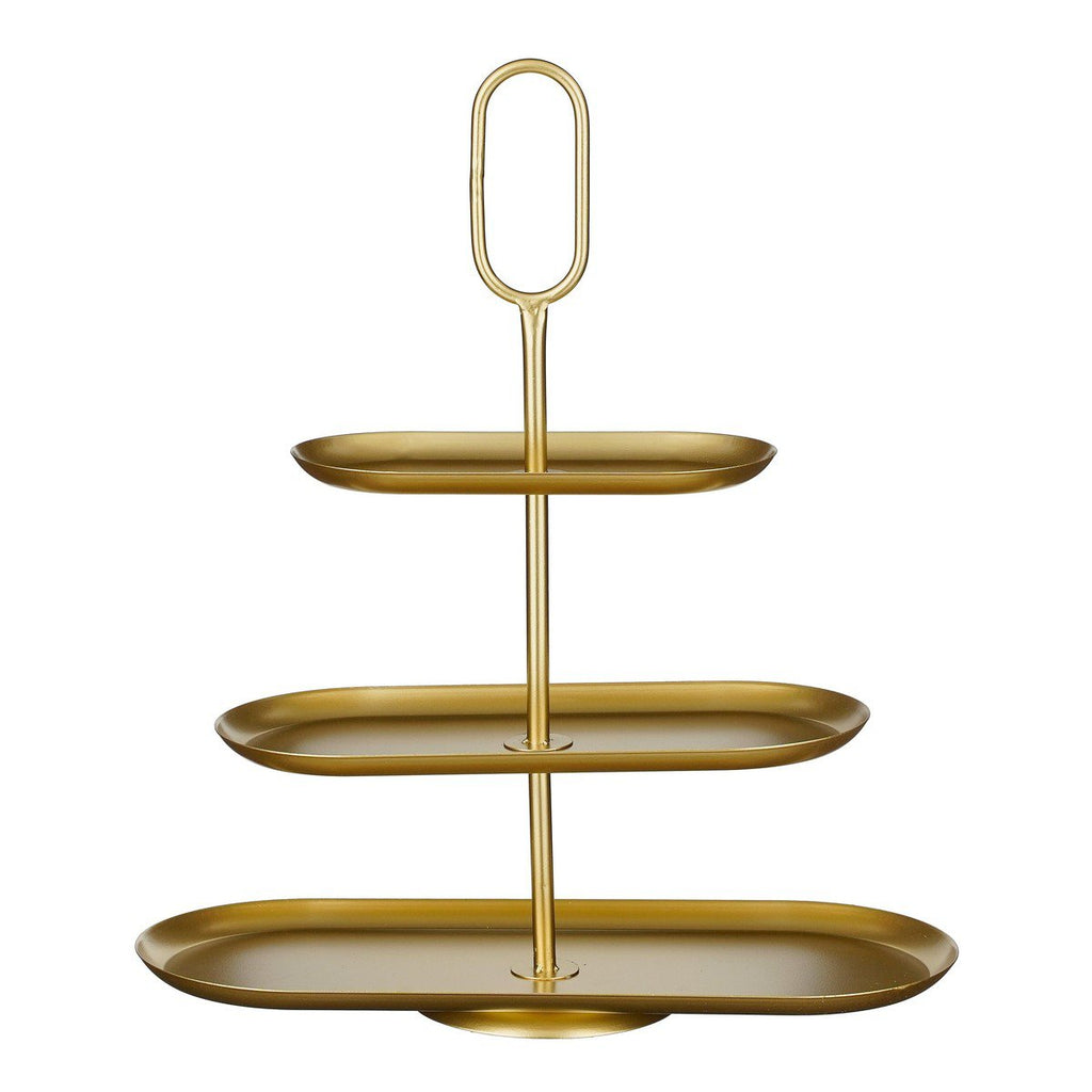 Etagère Rama Goud – 3-laags 48 cm