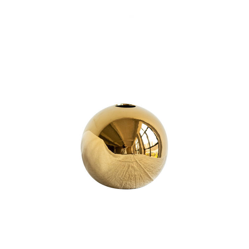 Gouden keramische siervaas - productfoto 4