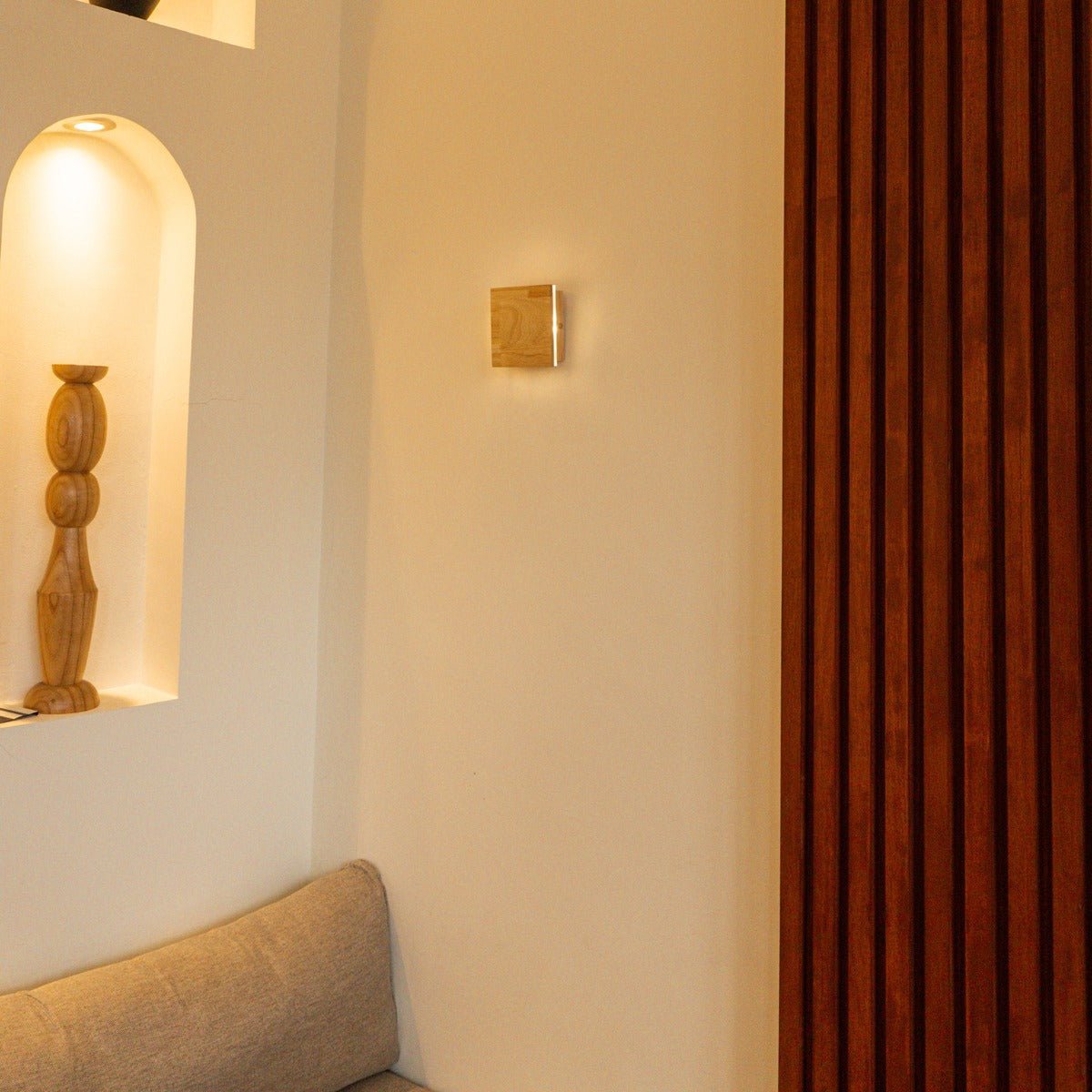 Lane Lichtbruine Oplaadbare Wandlamp