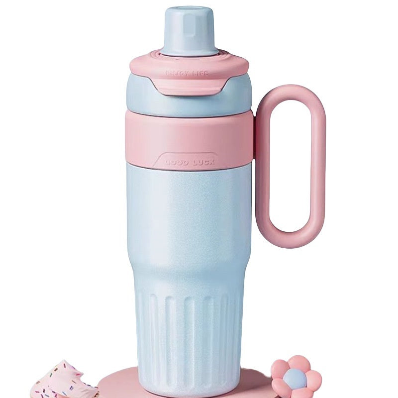 RVS thermobeker 780 ml met rietje en deksel - productfoto 9