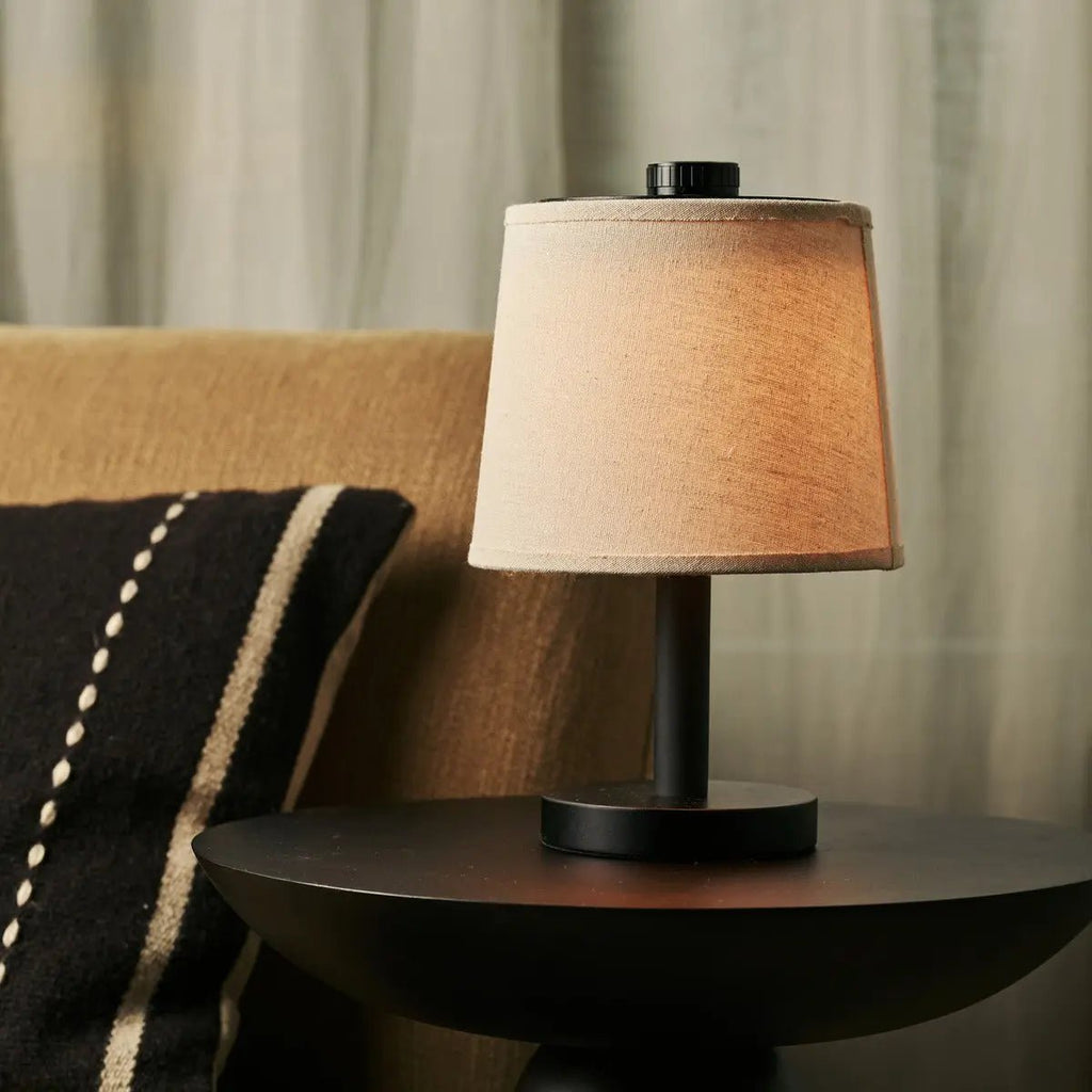 Rover Zwarte Houten Oplaadbare Tafellamp