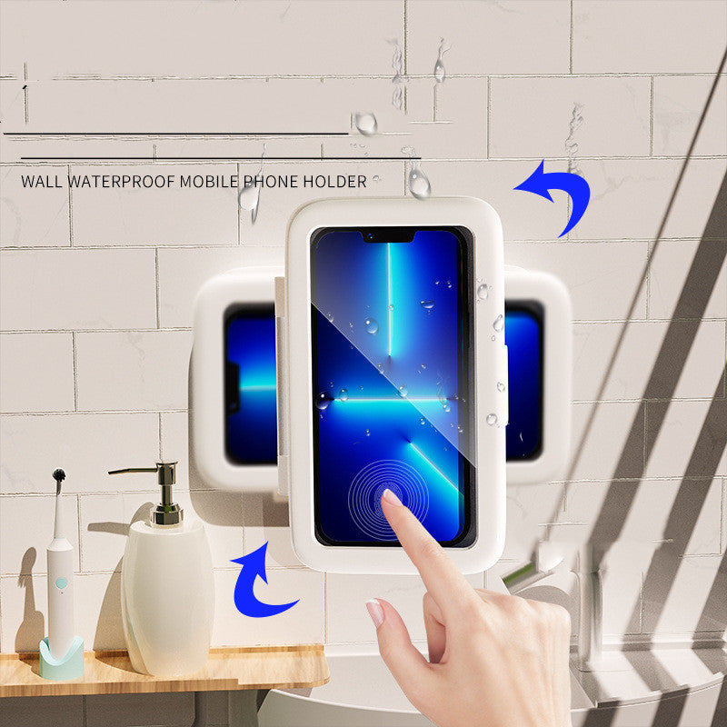 Spatwaterbestendige telefoonhouder voor douche en badkamer - productfoto 1